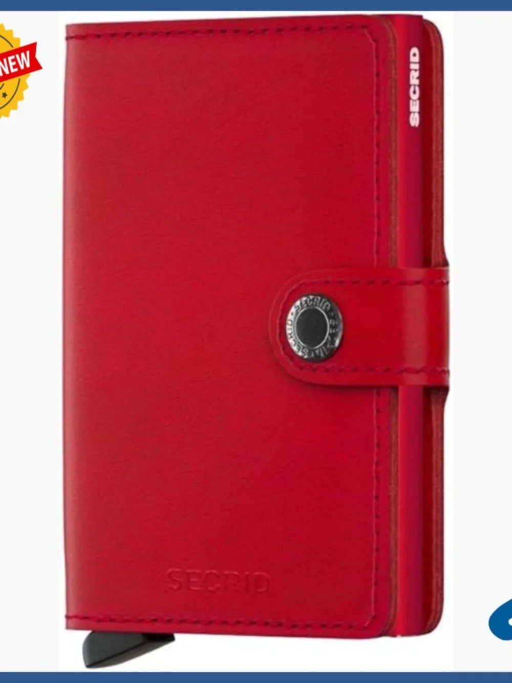 Compact RFID Leather Card Holder with Coin Pocket